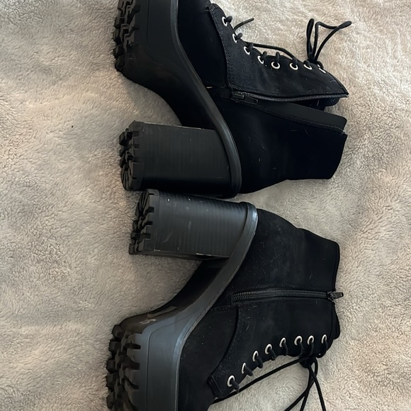 Soda boots chunky heel sz 10 - Picture 5 of 5